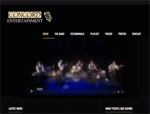 Tablet Screenshot of concordentertainment.com